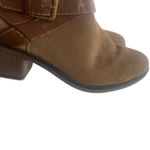 White Mountain  Women's Size‎ 6.5 M Cow Suede Brown Ankle Booties Boots Photo 5