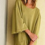 Free People NEW  Chloe Pullover Tunic Top ,light blue 💙 Photo 6