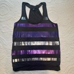 EXPRESS Y2K Sequin Purple and Gray Tank Top. Size: Small. Photo 0