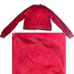 Guess Y2K RED VELOUR LOGO VINTAGE ZIP UP TRACK JACKET SMALL/MEDIUM Photo 5