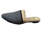 Charleston Shoe Company Blakely Mules Shoes Women’s Sz 5 Black White Stripe NEW Photo 1