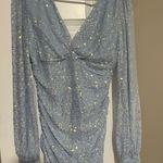 Windsor Sparkly Blue Mini Dress Photo 4
