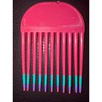 Goody Vintage Pink Hair Pick Comb Turquoise Purple Accent 80s 90s Made in USA Photo 1