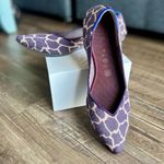 Rothy’s Flats Womens Slip On The Point Violet Giraffe Retired Print Size 10 Purple Photo 1