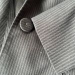Anne Klein Y2K  Pinstripe Womens Blazer Sz OP Gray Career Quiet Luxury Academia Photo 7