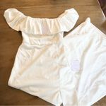 Lulus Sincerely Passionate White Ruffled Off-the-Shoulder Maxi Dress Size Small Photo 4