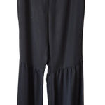Reformation  Black Tiered Ruffled Pants Size large Photo 0