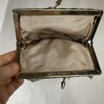 Vintage West Germany Purse Handbag Walborg Floral Tapestry Bronze Chain Princess Photo 3