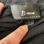 Byer California B•Wear Black Top with White Crochet Neckline detail size XL Photo 7