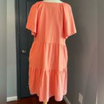 Universal Threads Women's Linen Blend Flutter Short Sleeve Mini Skater Dress Photo 3