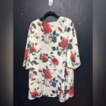 Source Unknown Women’s White Red Floral Kimono Size XXL Photo 2