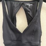 Year Of Ours Black Ribbed Sports Bra Womens XS Revolve Athletic Running Photo 3