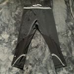 Lululemon  Run Inspire Crop II black and white striped cropped leggings Photo 5