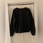 Evereve Kat Faux Leather Crewneck Sweatshirt Photo 4
