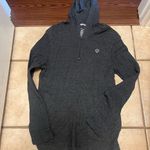 Lucky Brand Unisex  waffle knit gray hoodie Photo 0
