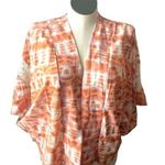Wanderlux kimono orange pink cream outerwear New Sz medium Photo 0