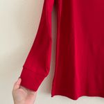 Quacker Factory VTG Red Christmas Holiday Paw Print Bling Long Sleeve Shirt S Photo 4