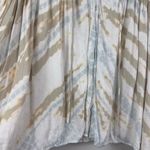 Young Fabulous and Broke Top Women Medium Multicolor Tie Dye Pleated V-Neck Blouse Photo 4