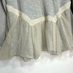 Anthropologie Amari Nutcracker French Terry Sweatshirt V Neck Sweater Gray M Photo 4