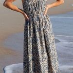 Natural Life  Blue Floral Maxi Dress Photo 1
