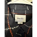 Steven Alan Women's Wool Plaid BUTTON DOWN Shirt Top NAVY Made In USA Small Photo 3