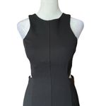 Amanda Uprichard Black Juliette Sleeveless Fit And Flare Cutout Dress Sz M Photo 4