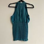Arden B  Y2K Ruffle Front Halter Tank Top Size Medium Mermaid Smocked Photo 2