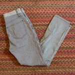 Joie  BUTTON FRONT NAUTICAL NAVY & WHITE VERTICAL STRIPE JEANS Photo 1