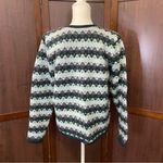 Karen Scott Vintage  Pure Wool Fair‎ Isle Cardigan Sweater Large Photo 1