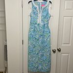 Lilly Pulitzer EUC LILY PULITZER GUILIANA MAXI DRESS WO SIZE 10 BELTED POCKETS JUNGLE ANIMALS Photo 1