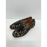 Donald J Pliner Loafers Womens 6.5 Ponyhair Animal Print Jeweled Slip On‎ Shoes Black Photo 2