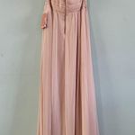 Birdy Grey NWT  Grace Chiffon Pale Blush Pink Convertible Bridesmaid Dress Photo 4