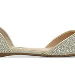 Inc International Concepts Womens Elsah2 Fabric Open Toe Slide Flats Champagne Silver Size 9.5 Photo 1