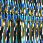 Calvin Klein CALVIN KLIEN Women's Faux Wrap Sz 4 Blue Long Sleeve Geo Print Midi Dress Photo 7