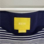 Maeve Anthropologie  Edisto Blue White Column Midi Sleeveless Dress Size Striped Photo 9