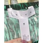 Leith Ladies Green Black And White Short Sleeved BodySuit Size Medium Photo 1