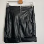 RtA Paloma Lambskin Vinyl Mini Skirt Black Neptune Womens 6 NEW Photo 12