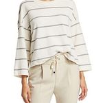 ATM Anthony Thomas Melillo Plaited Jersey Stripe Sweatshirt Photo 0
