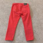 True Religion  Red Casey Low Rise Super Skinny Cropped Jeans Photo 6