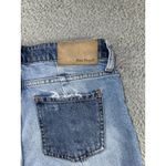 Free People  Jeans Women 26 High Rise Straight Leg Distressed Two‎ Tone Boho Photo 9