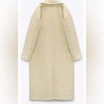 ZARA  Wool Blend Coat Limited Edition Pastel Yellow 8864/744 Size M Photo 10