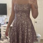 Emerald Sundae Purple/pink sequin sparkle hoco short dress small Photo 0