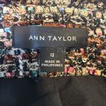 Ann Taylor Tweed Multicolor Sequin Shimmer Open Front Fringe Jacket Blazer 12 Photo 6