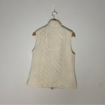 Cynthia Rowley Ivory Quilted Vest size Large Photo 2