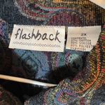 Vintage 90s Flashback Paisley Tapestry Jacket Boho Festival Size 2X Black Photo 5