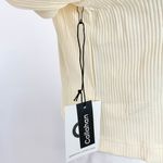 Callahan New Open Front Ring Bell Sleeve Ribbed Vera Top Creme Photo 15