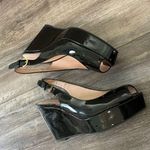 Stuart Weitzman  Jean Black Patent Wedge 7.5 Photo 0