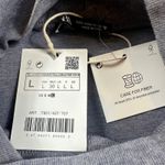 ZARA  Woman Midi Dress L Gray Ribbed Knit Long Sleeve Mock Neck Knee Lenght NWT Photo 3