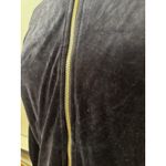 Juicy Couture Black Label Track Velour Ruched Sleeve Jacket Pitch Black Size M Photo 9