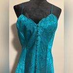 Victoria's Secret EUC Victoria’s Secret Vintage Blue Scalloped Satin Slip size medium Photo 1